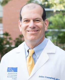 John Campbell, fellowship faculty at The Institute for Foot and Ankle Reconstruction at Mercy Medical Center