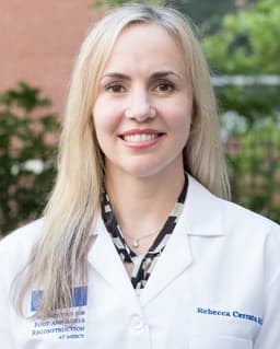 Rebecca Cerrato, fellowship faculty at The Institute for Foot and Ankle Reconstruction at Mercy