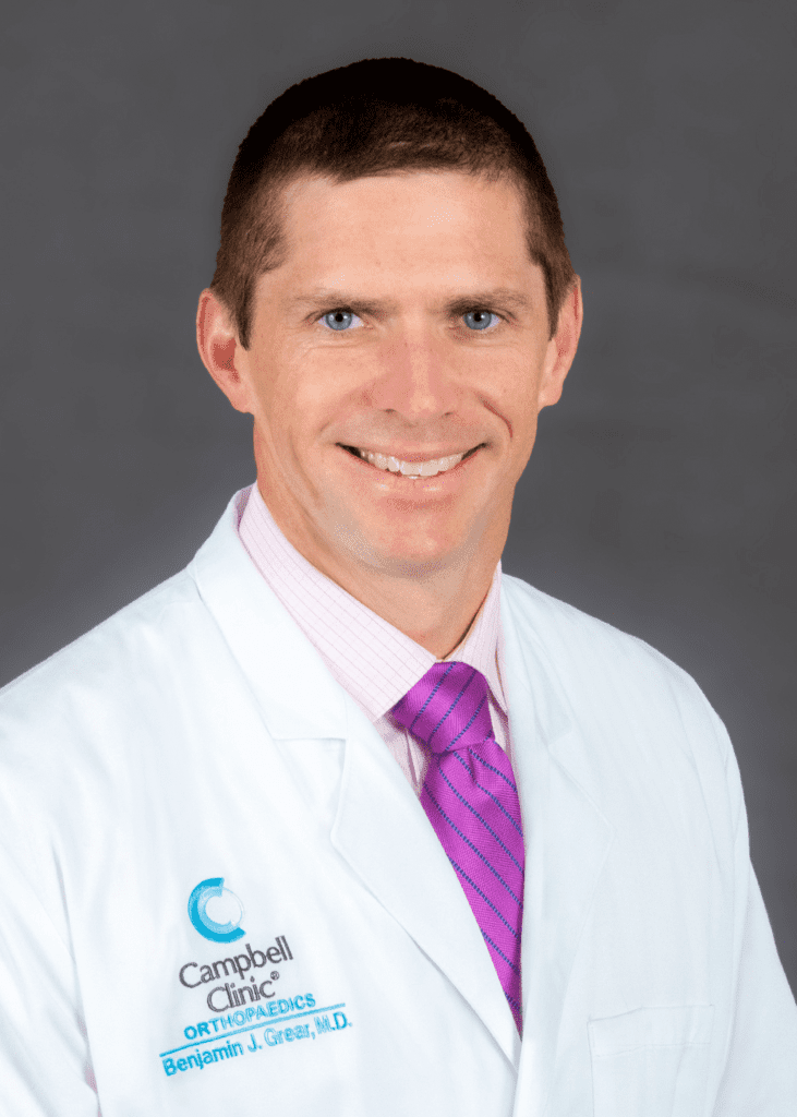 Benjamin Grear, fellowship faculty at University of Tennessee-Campbell Clinic