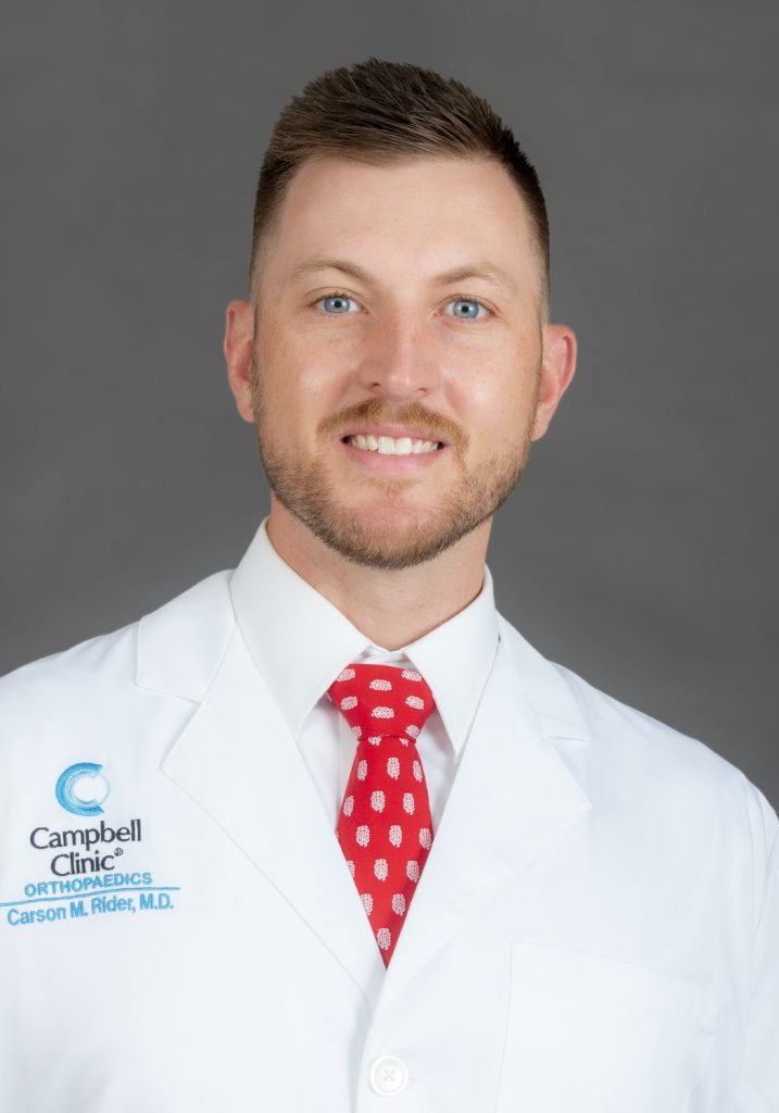 Carson Rider, fellowship faculty at University of Tennessee-Campbell Clinic