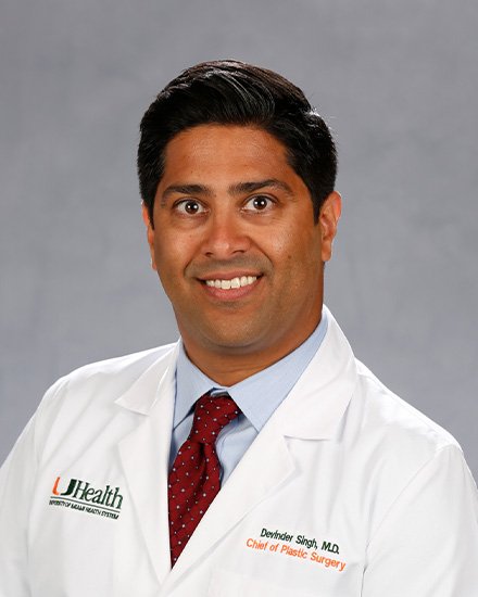 Devinder Singh, fellowship faculty at University of Miami Miller School of Medicine / Jackson Health System, Division of Plastic Surgery