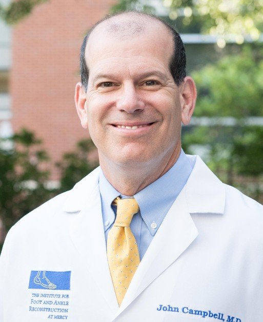 John Campbell, fellowship faculty at The Institute for Foot and Ankle Reconstruction at Mercy Medical Center